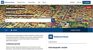 satakunnanmuseo.finna.fi skärmbild